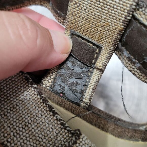 Andrea cork and canvas wedges sz 9.5 - Picture 8 of 12